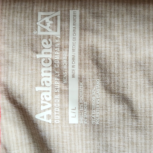 Avalanche mens button down casual slshort sleeve size large shirt - Picture 3 of 8